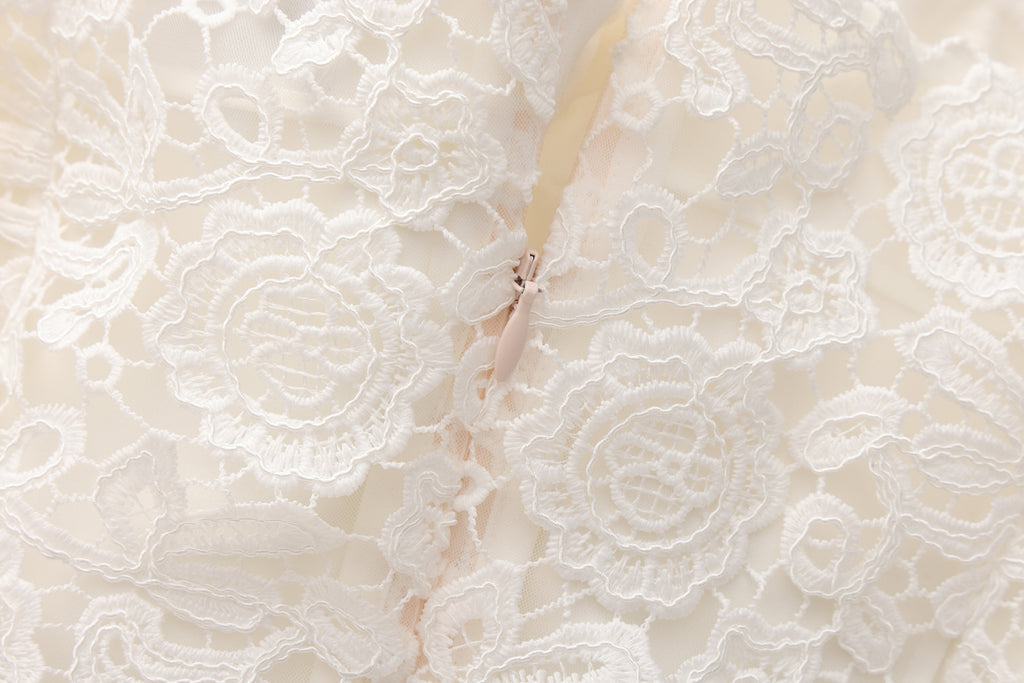 White Rattan Woven Shoulder Strap A-line Dress