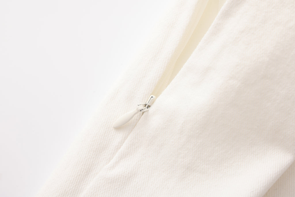 White Denim Skirt Pants