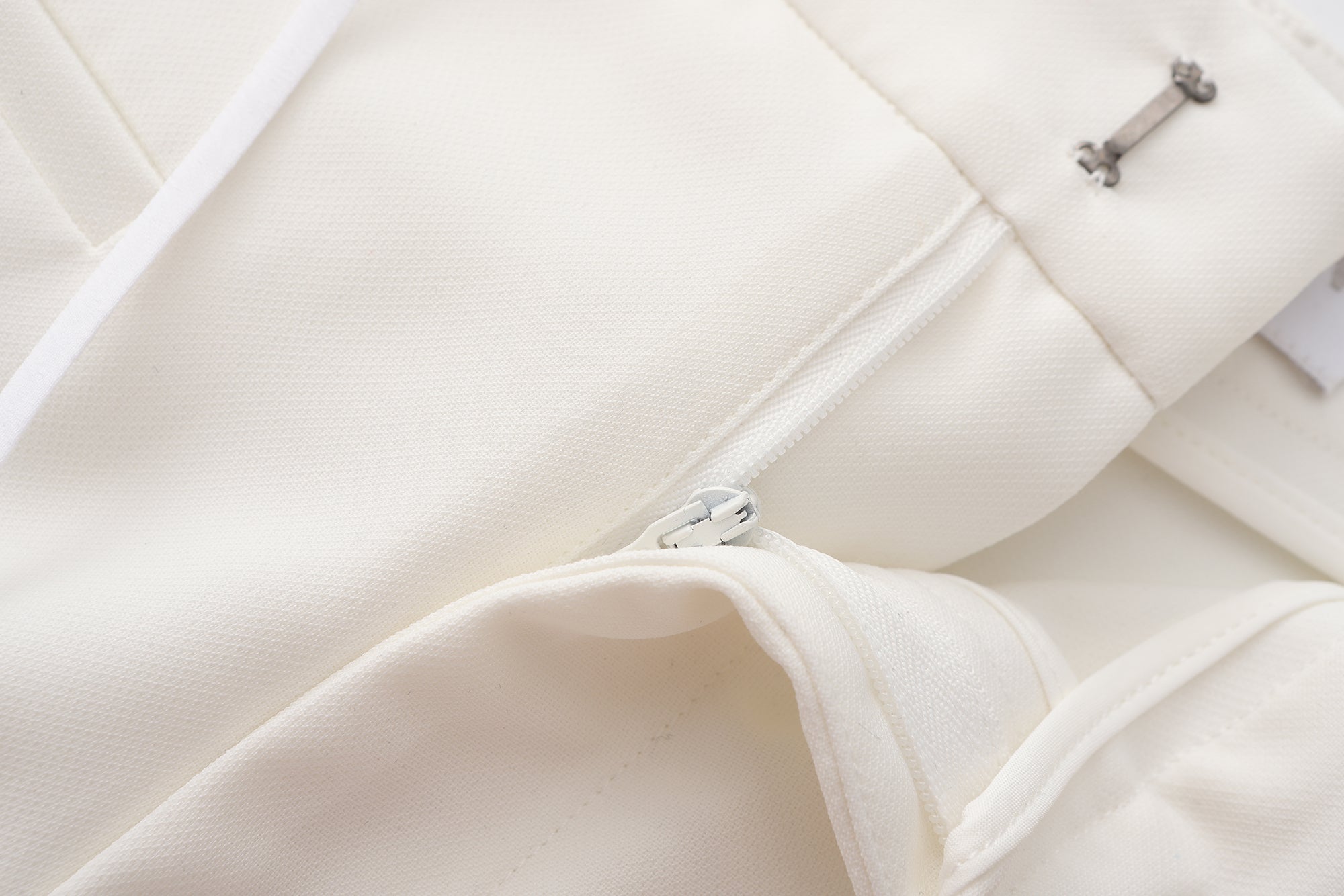White Tencel Shorts