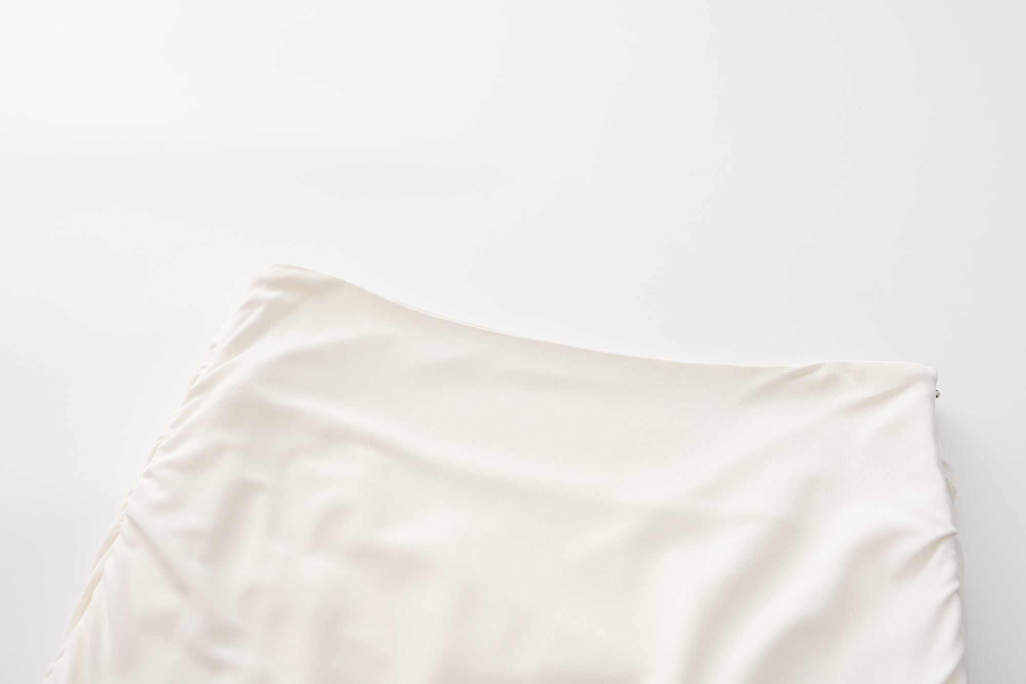 White Side Split Skirt