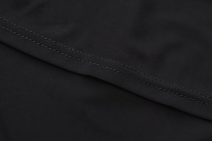 Black Side Split Skirt