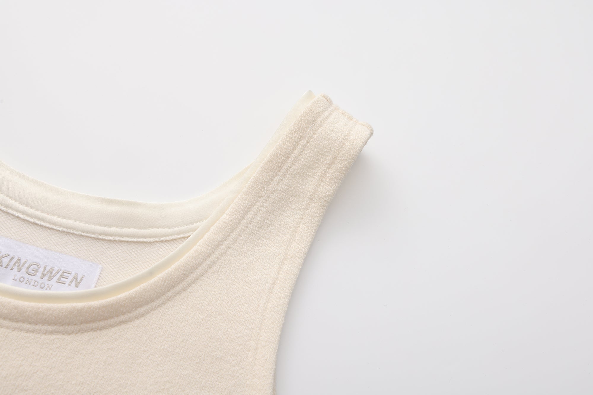 White knit halter top