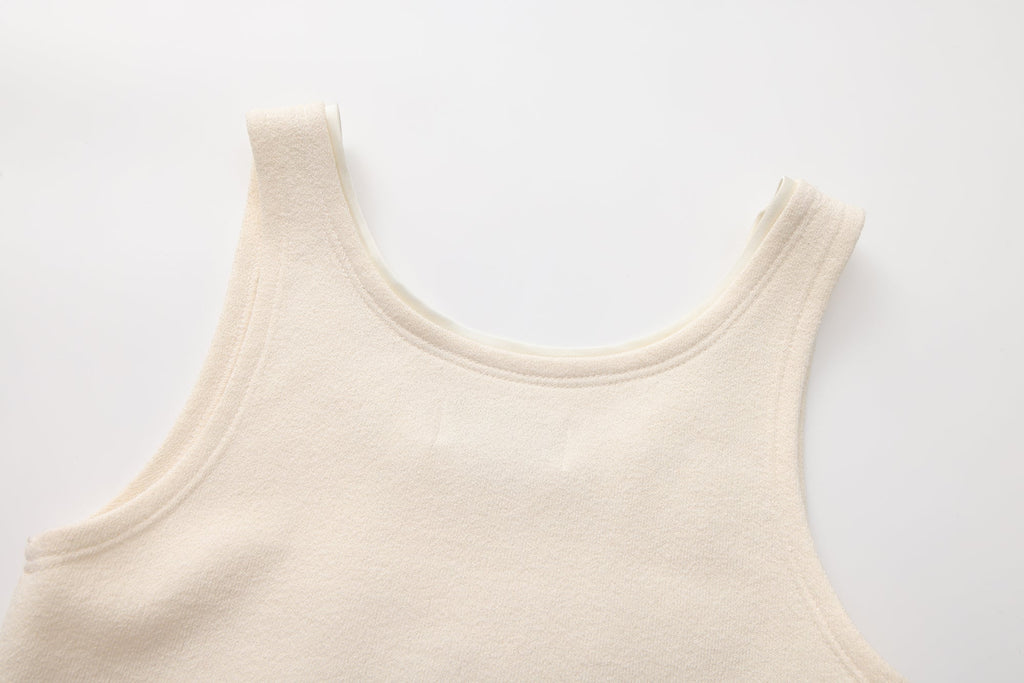 White knit halter top