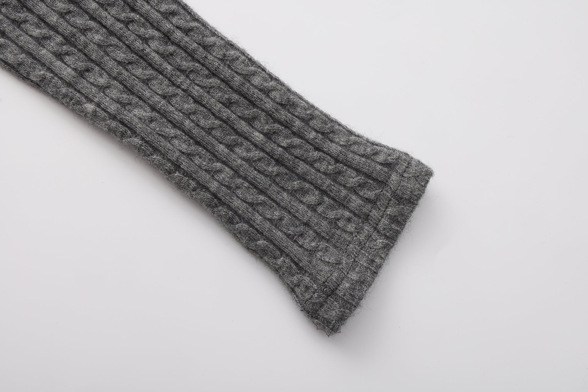 Gray Knit Patchwork Base Layer