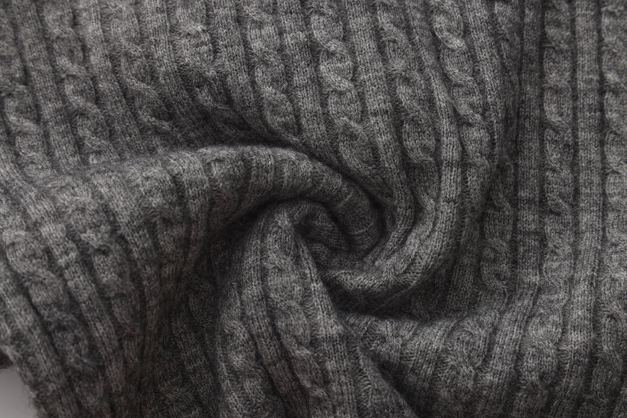 Gray Knit Patchwork Base Layer