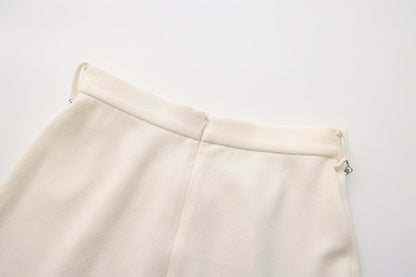 White Knit Skirt