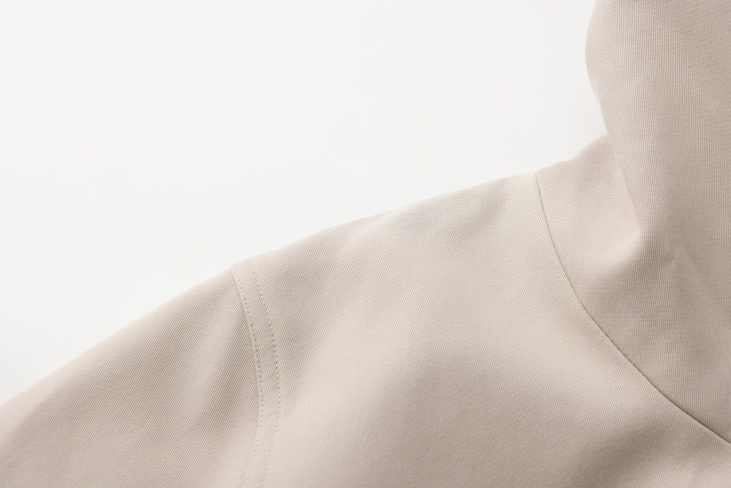 Light Grey Stand Collar Double-Breasted Chain Trench Coat