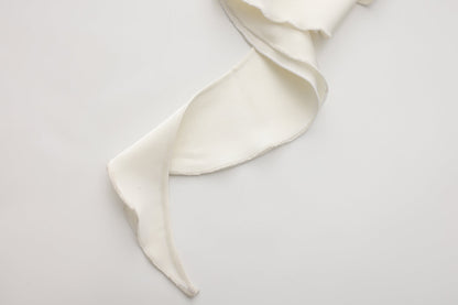 WHITE SANTIN HALTER DRESS