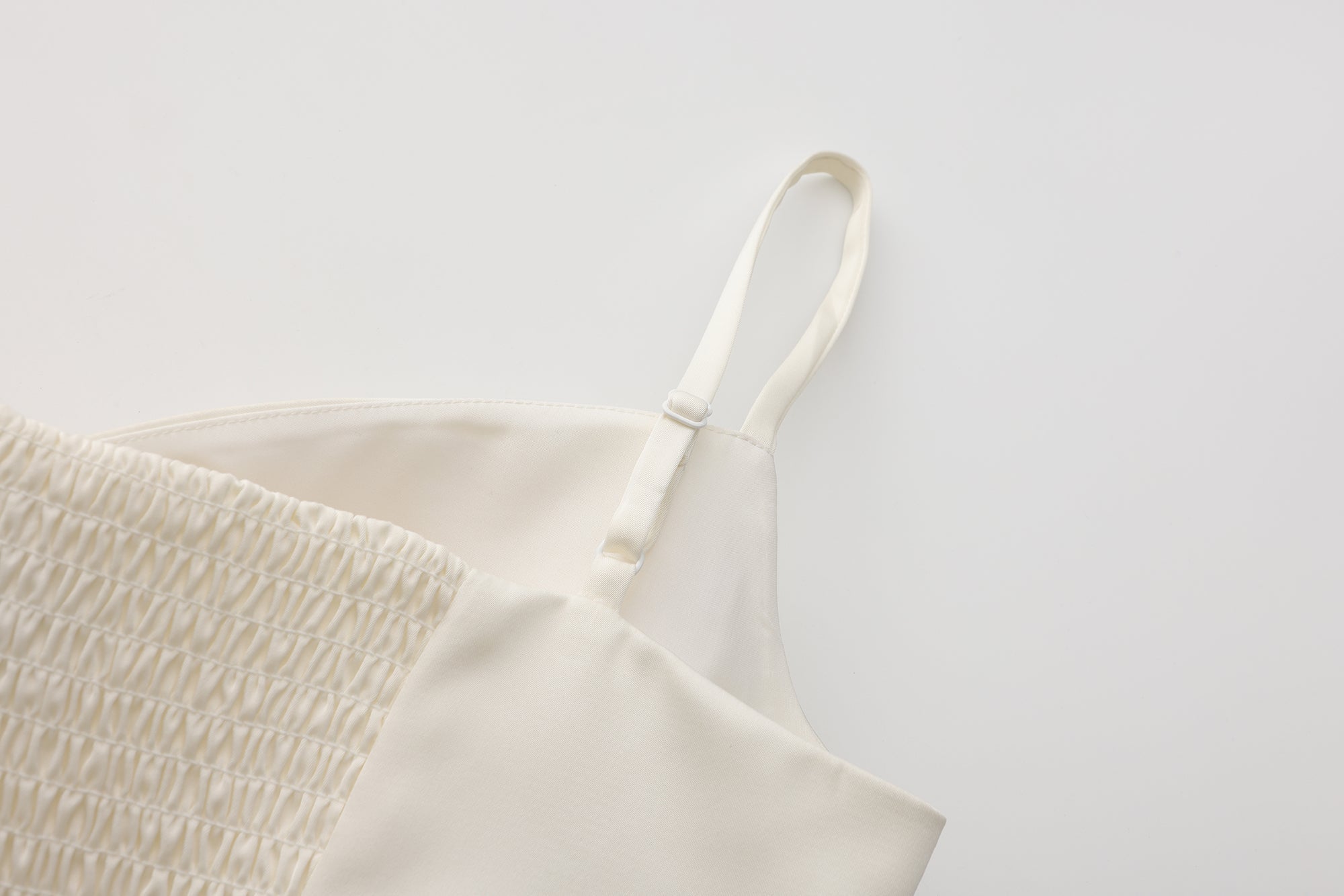 WHITE SANTINE LACE DRESS