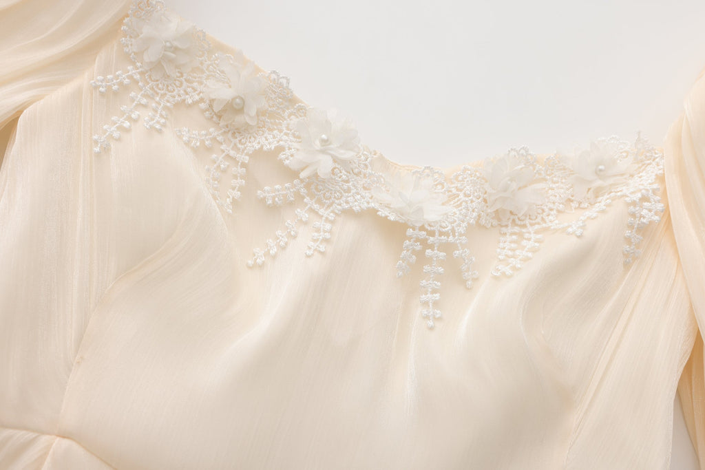 CHAMPAGNE PUFF DRESS