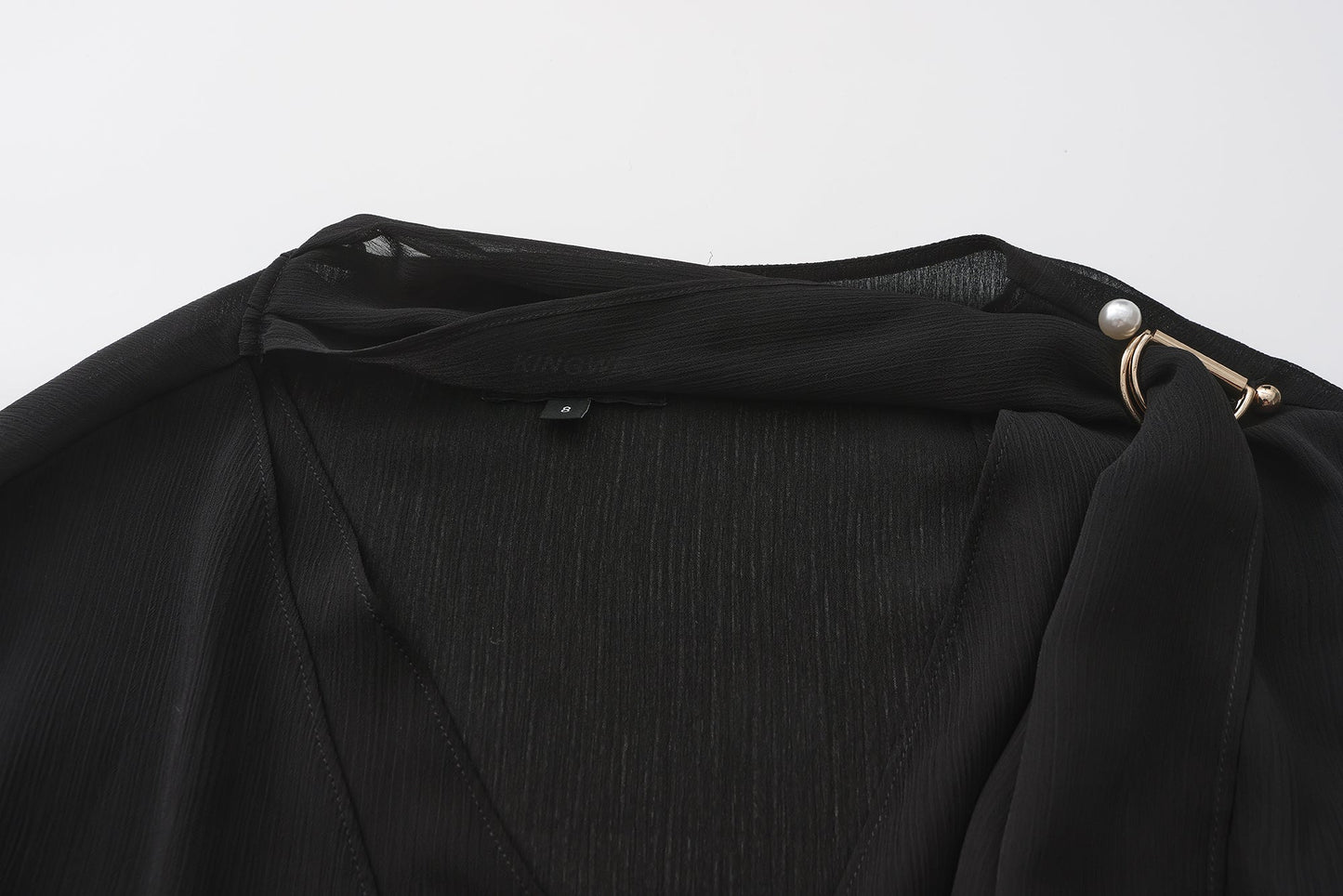 Black V-neck Shirt