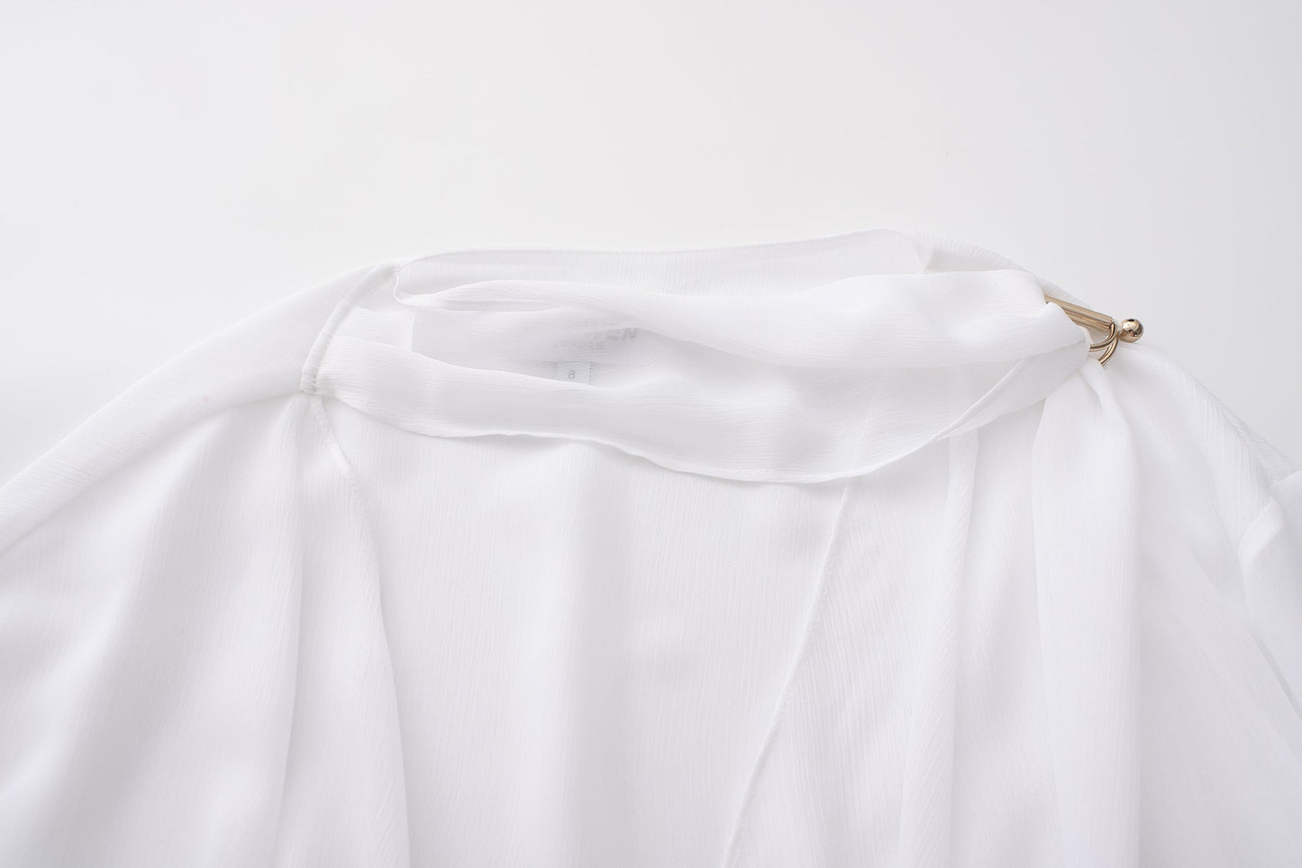 White V-neck Shirt