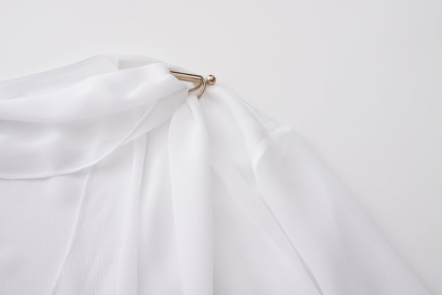 White V-neck Shirt
