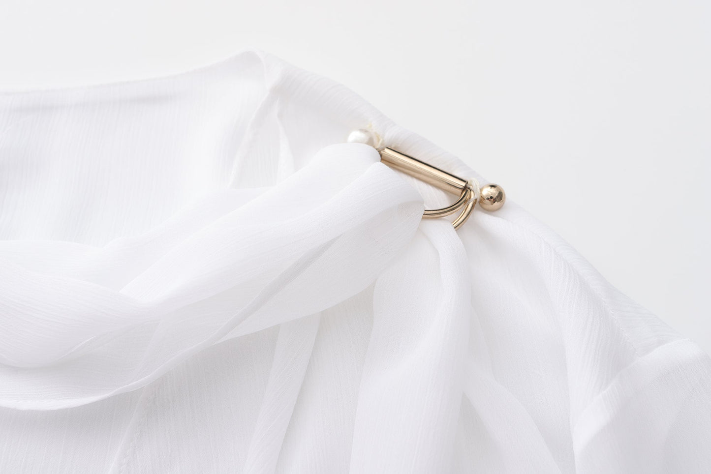 White V-neck Shirt