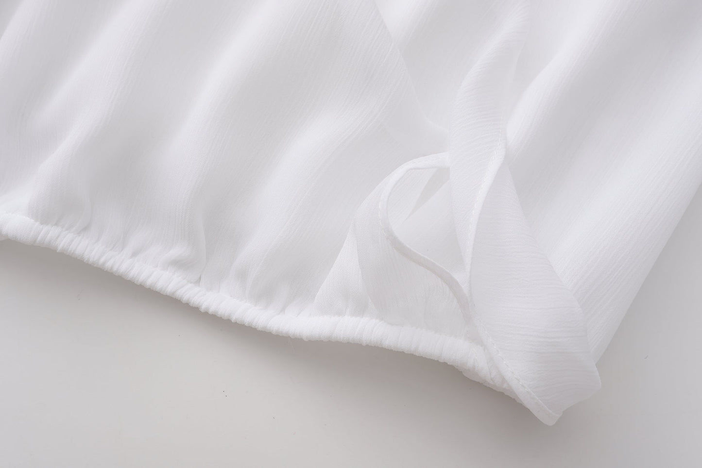 White V-neck Shirt