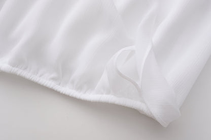 White V-neck Shirt