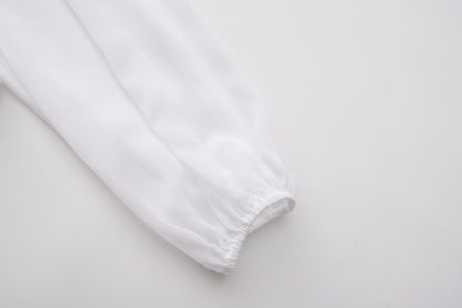 White V-neck Shirt