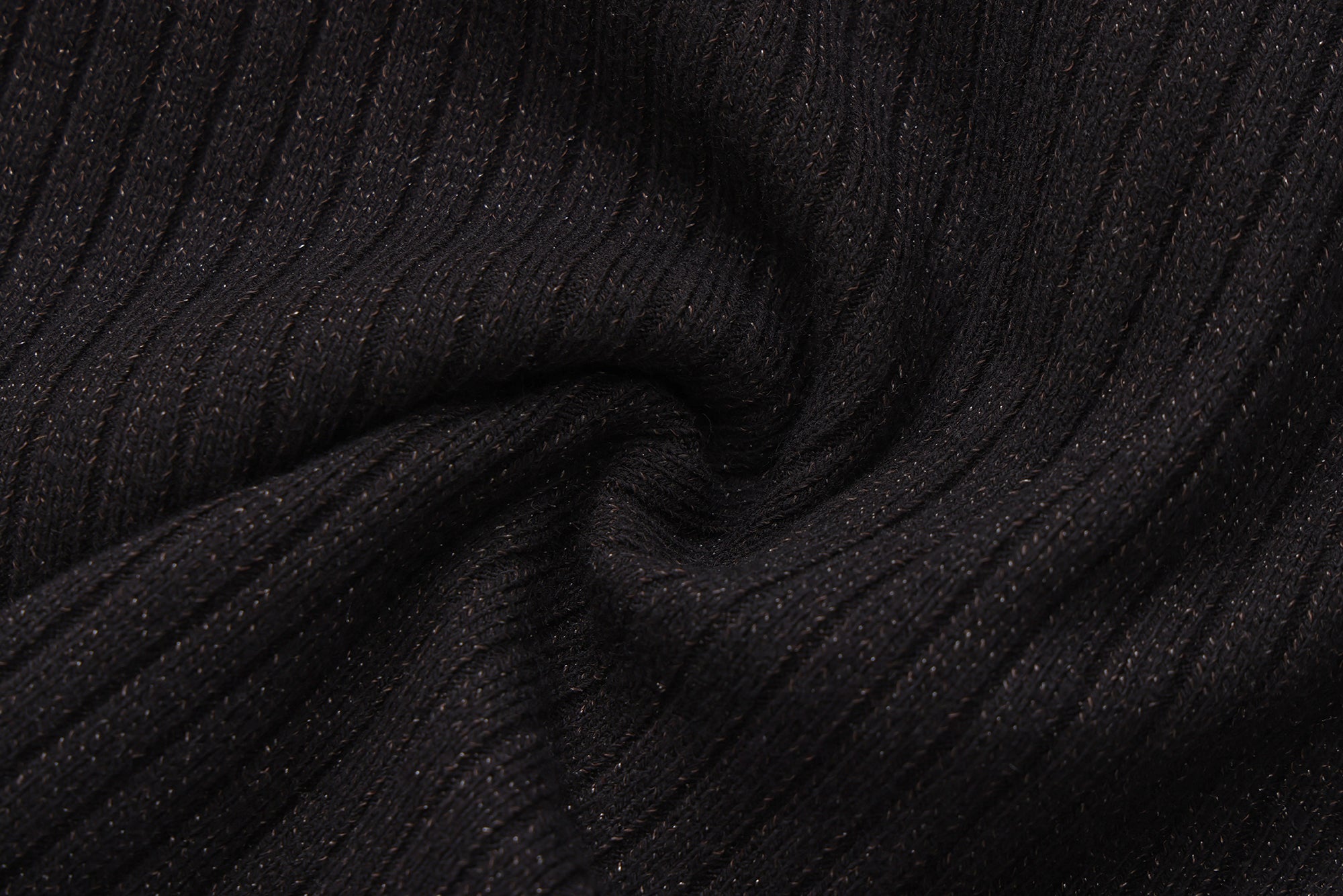 Black Silver Thread U-Neck Lace Trim Knit Cardigan