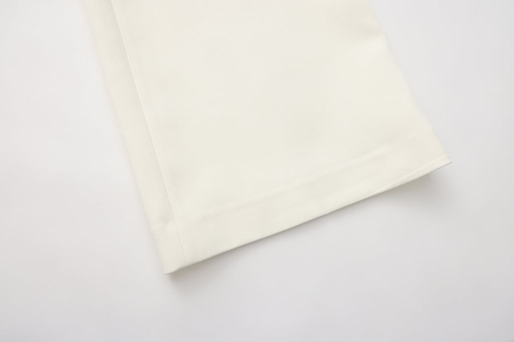 Off-White Bow Hollow Spliced Straight-Leg Pants