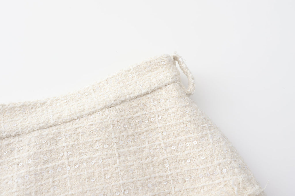 White Tweed Skirt
