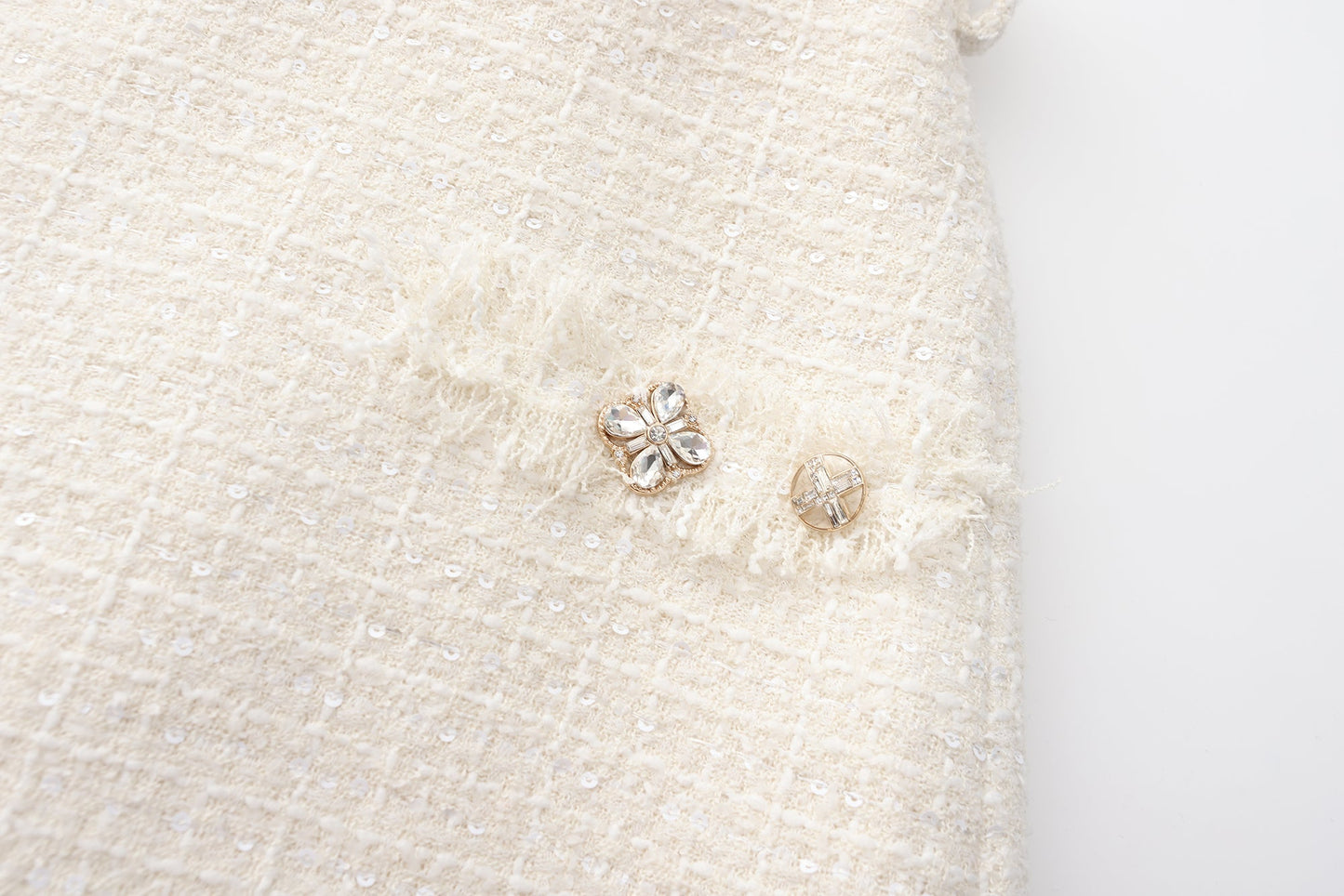 White Tweed Skirt