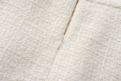 White Tweed Skirt