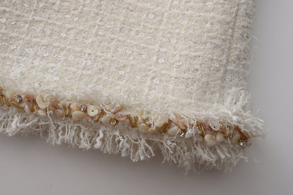 White Tweed Skirt
