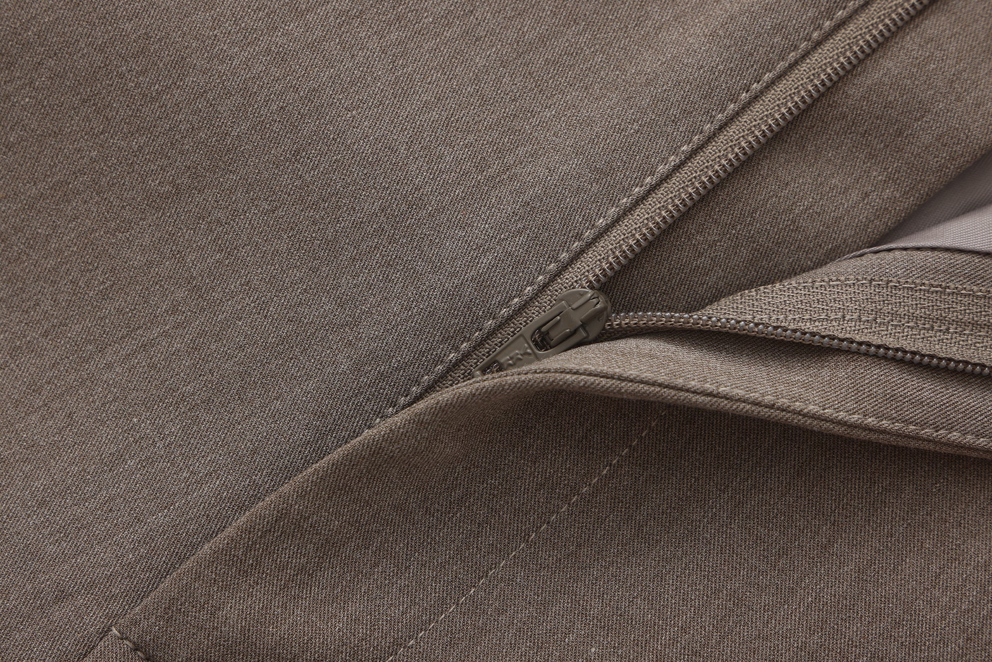 Warm Grey Wide Belt Shorts