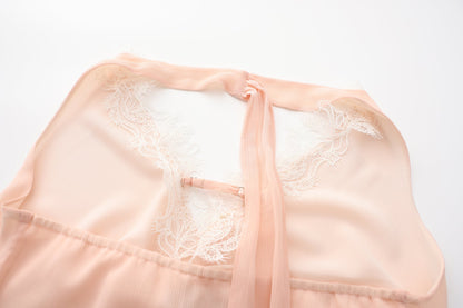 Pink Chiffon Halter Top