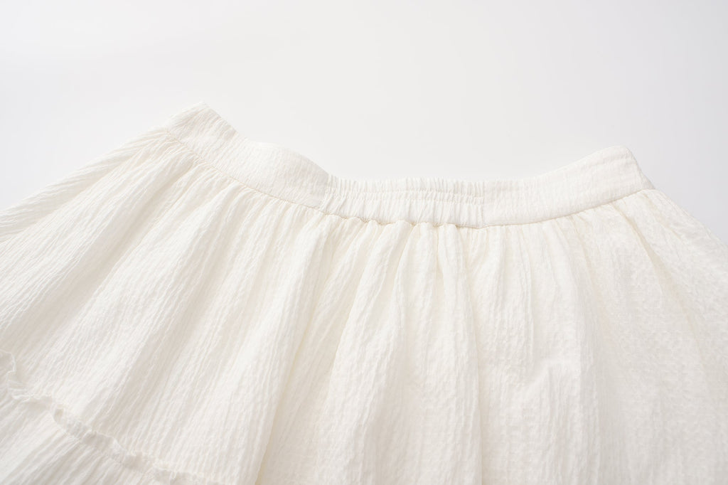 White Ramie Skirt