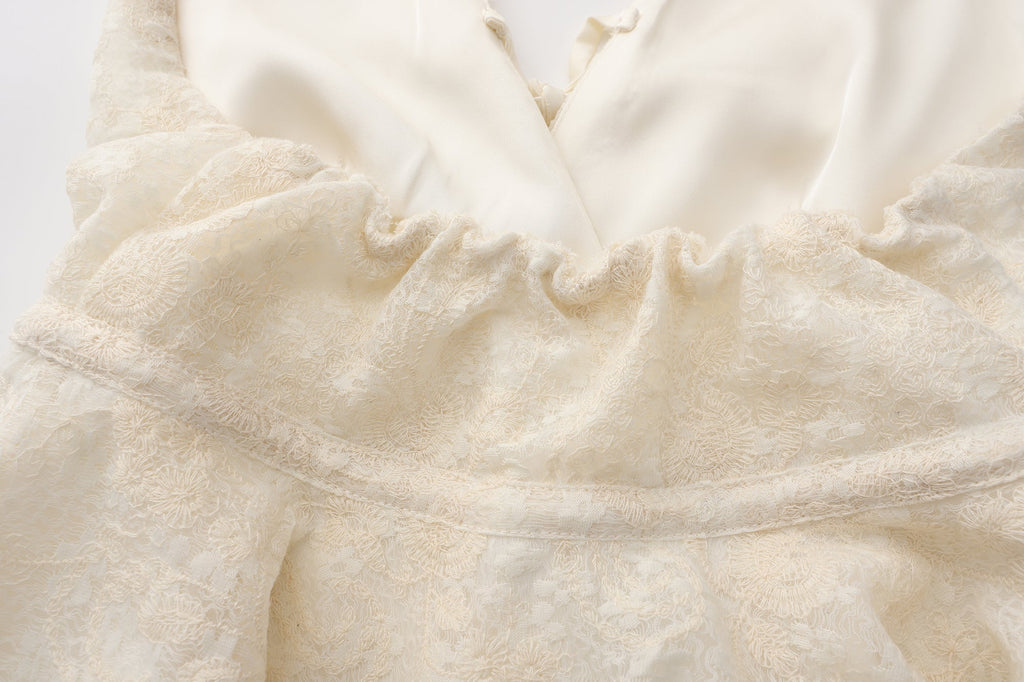 Beige Jacquard Halter Top