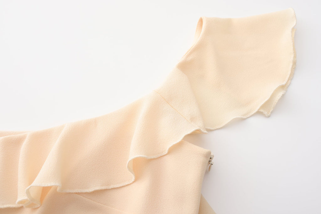 Yellow Slip Lace Chiffon Dress