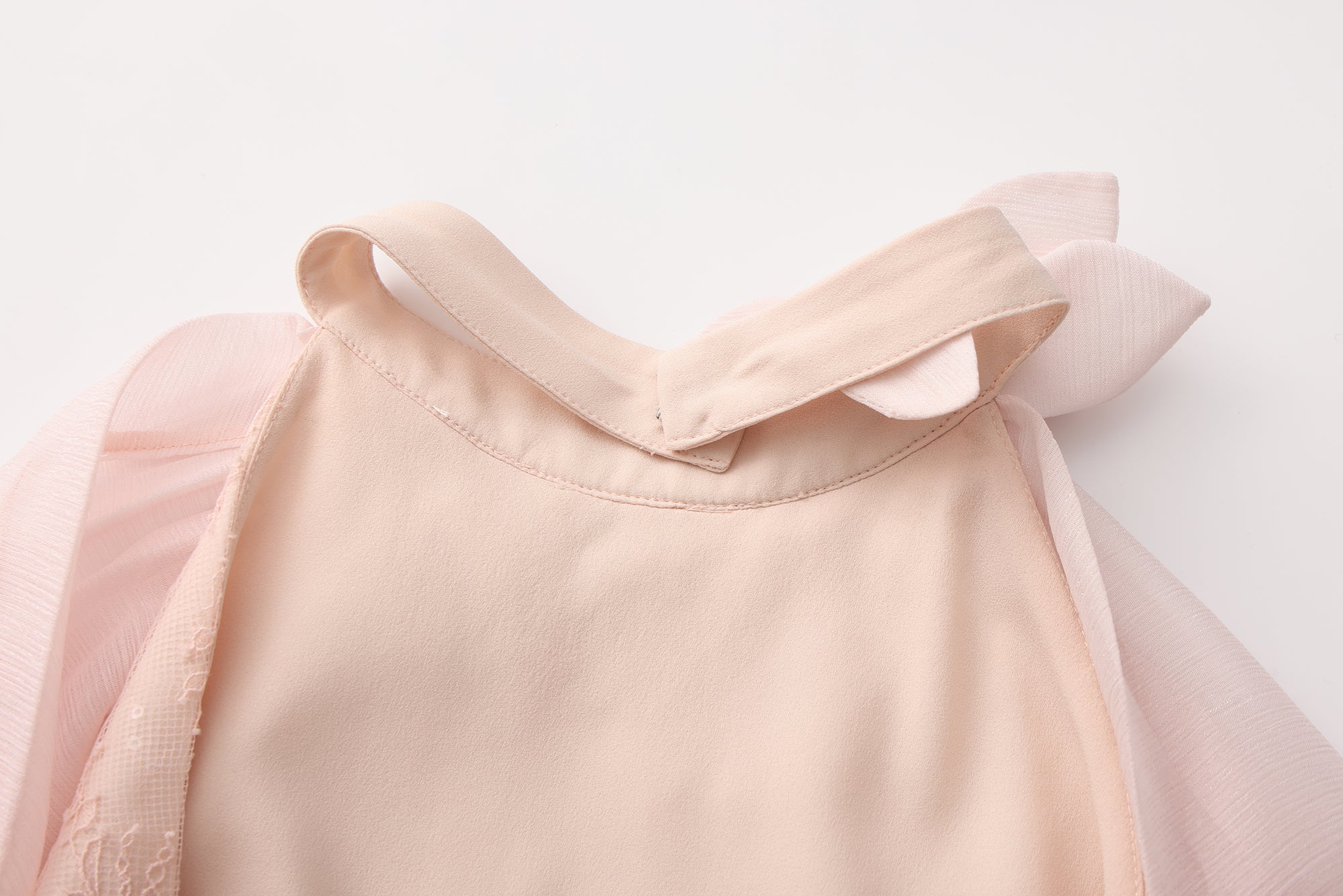 Pink Heavy Lace A-line Dress