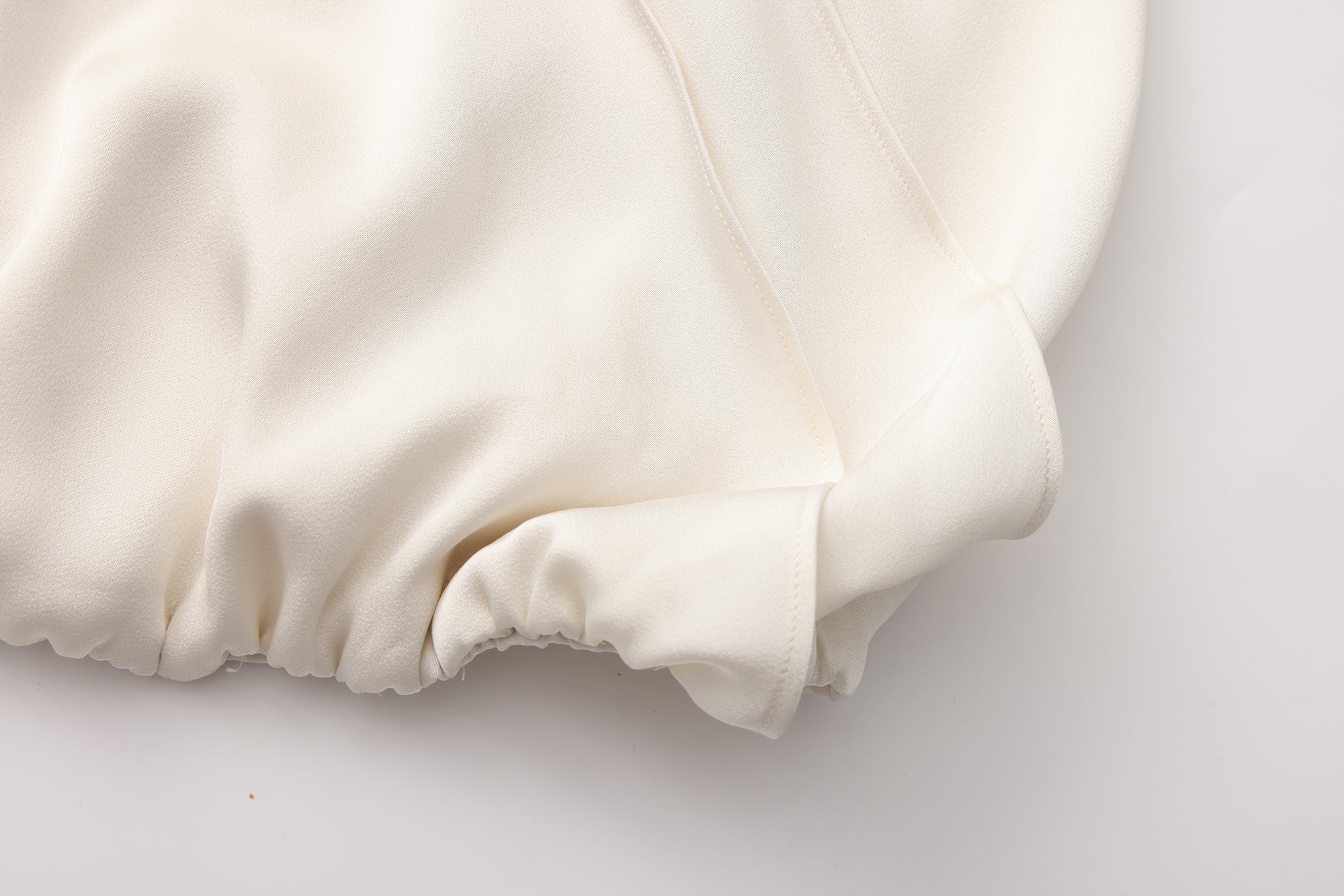 White Satin Ribbon Blouse