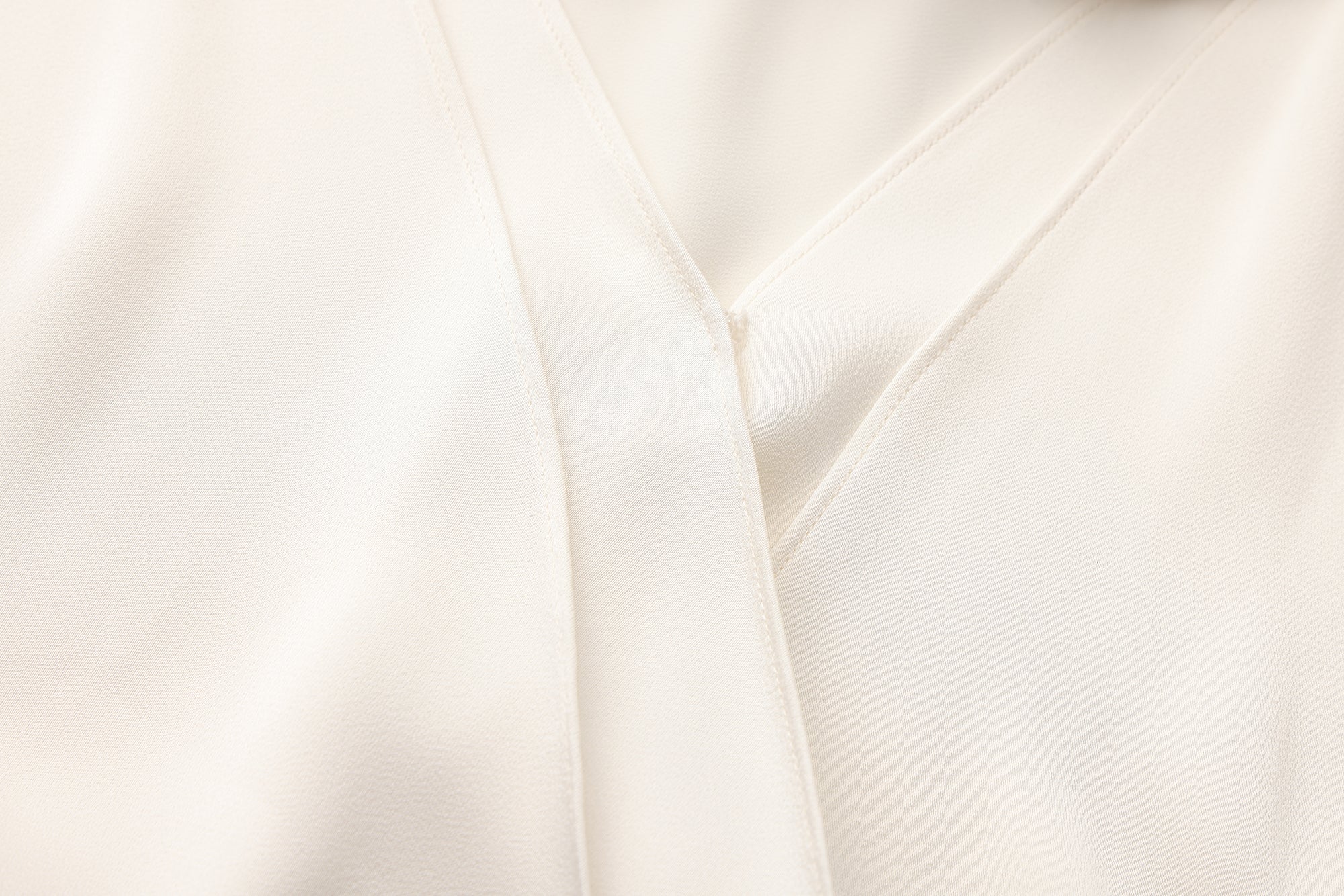 White Satin Ribbon Blouse
