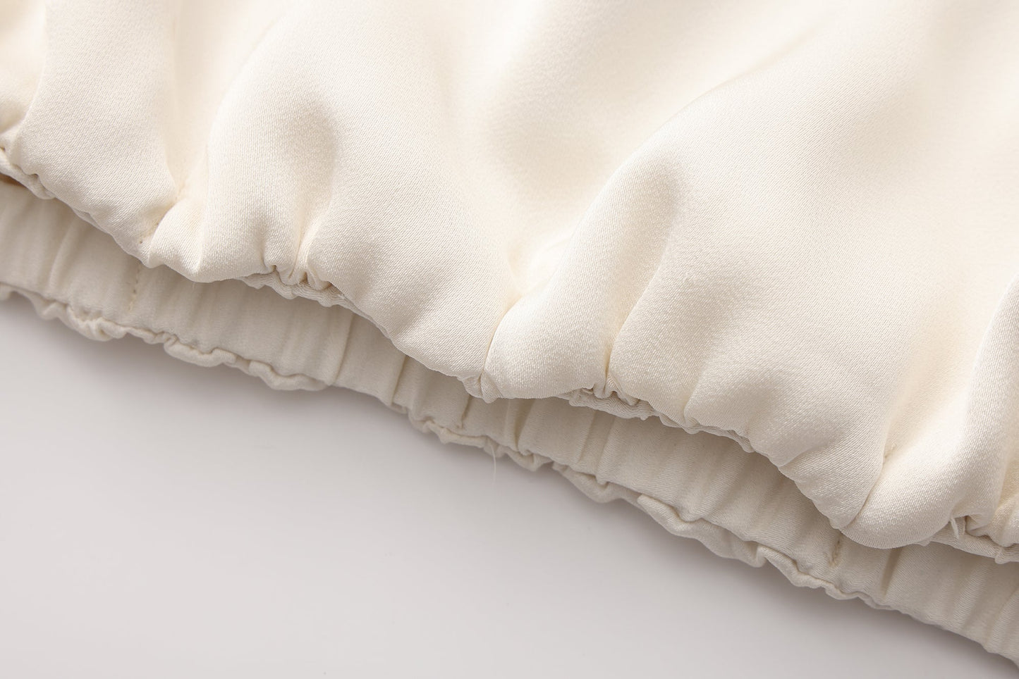 White Satin Ribbon Blouse