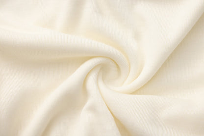 White Beaded Mock-Neck False Two-Piece Top