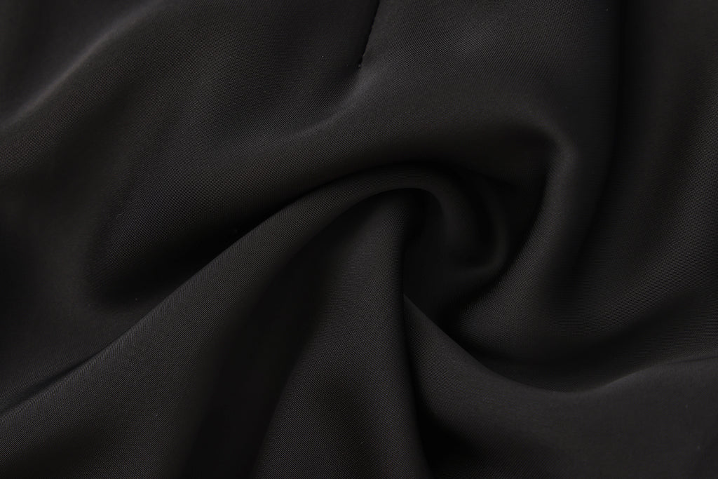 Black Lace Panel Iris Tie Dress