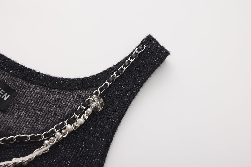 Black Knitted Camisole