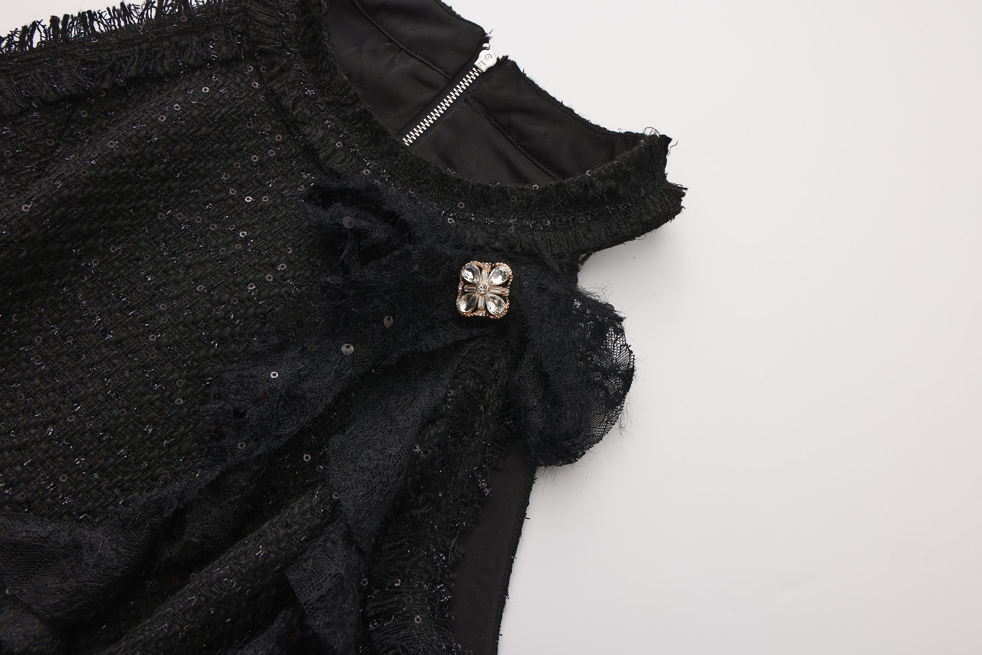 Black Woven Halter Top & Dress