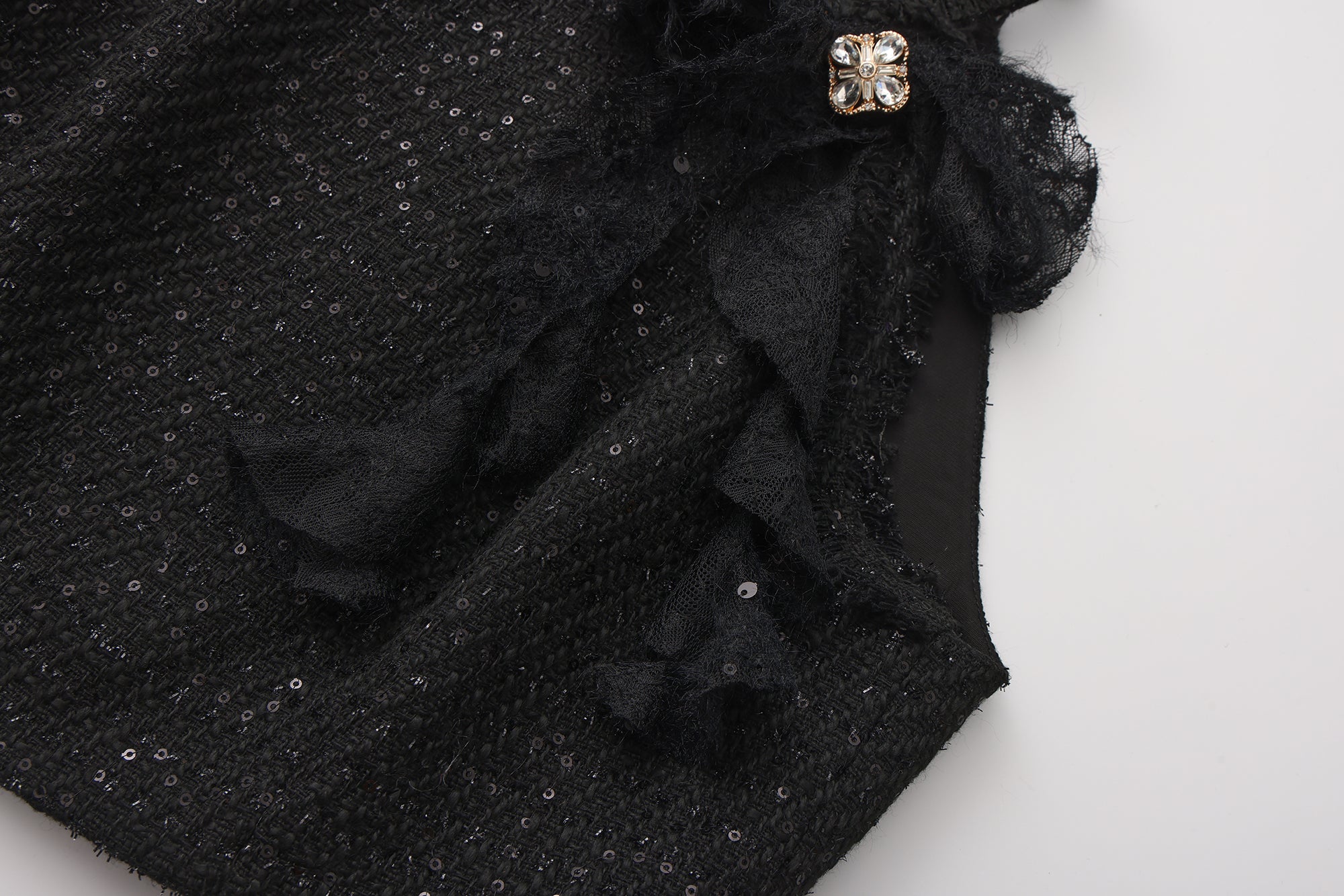 Black Woven Halter Top & Dress