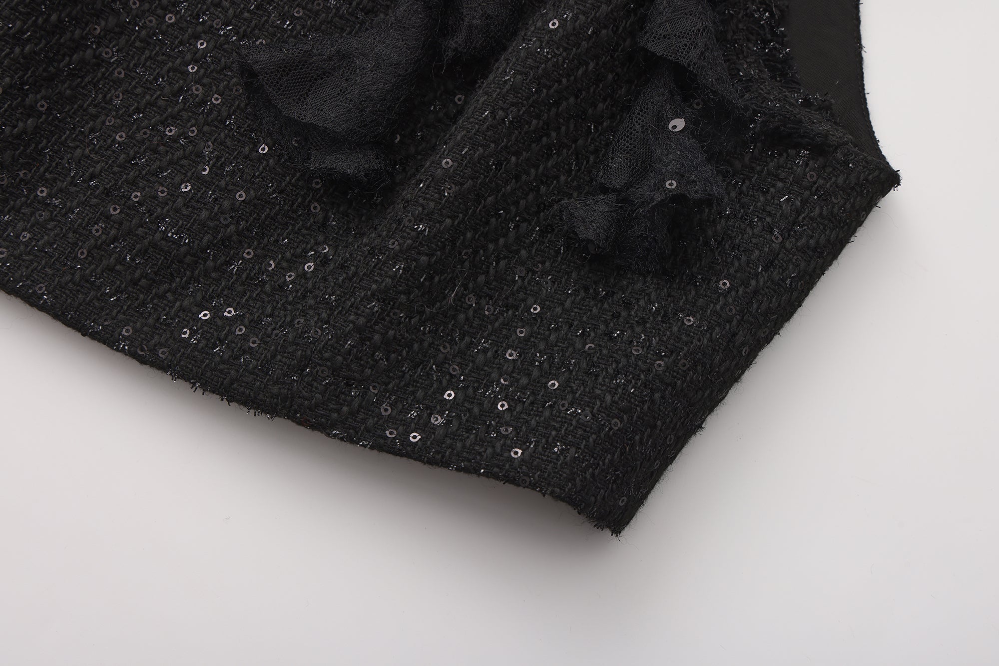 Black Woven Halter Top & Dress