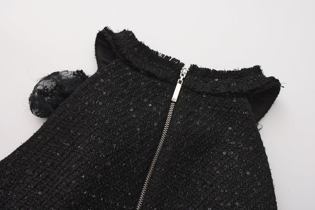 Black Woven Halter Top & Dress