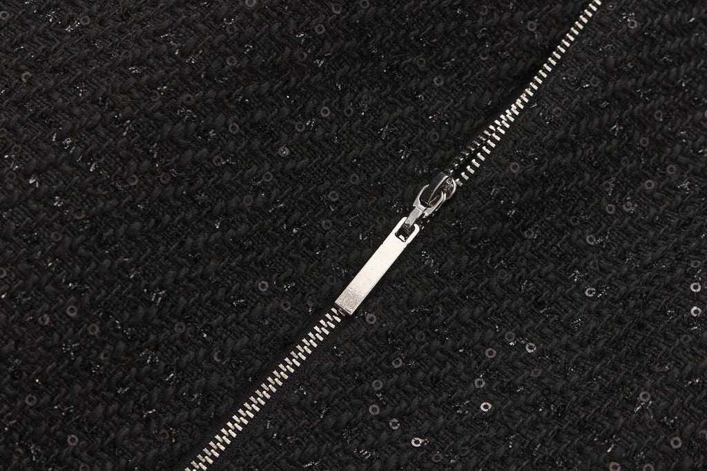 Black Woven Halter Top & Dress