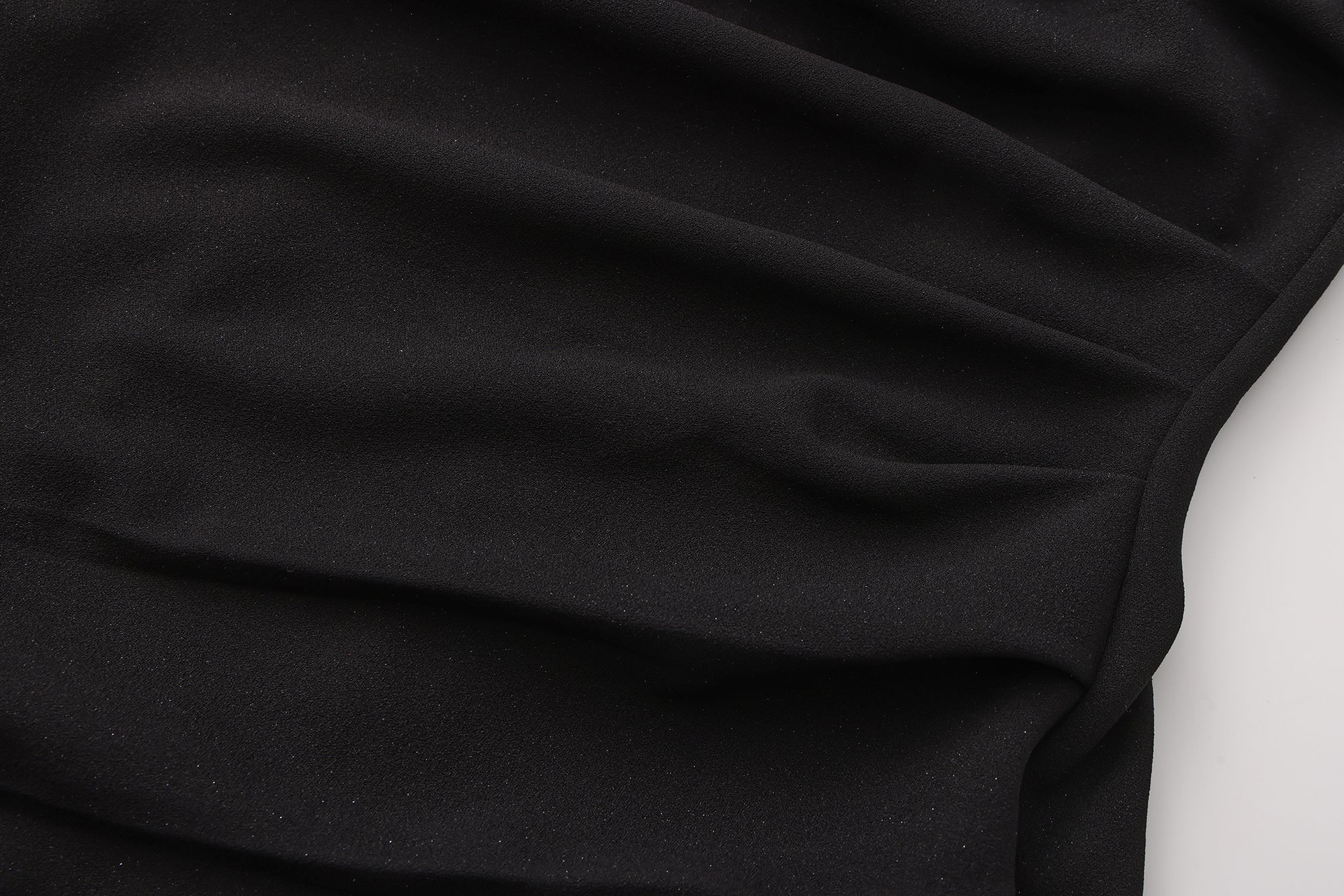 Black Halter Beaded Ruched Dress