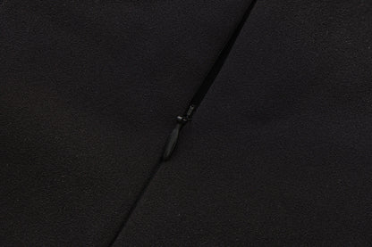 Black Halter Beaded Ruched Dress