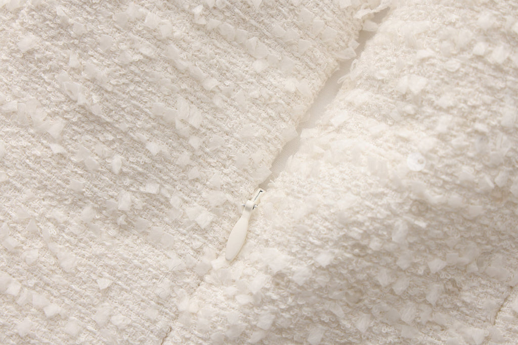 White Collar Halter Bow Lace Top