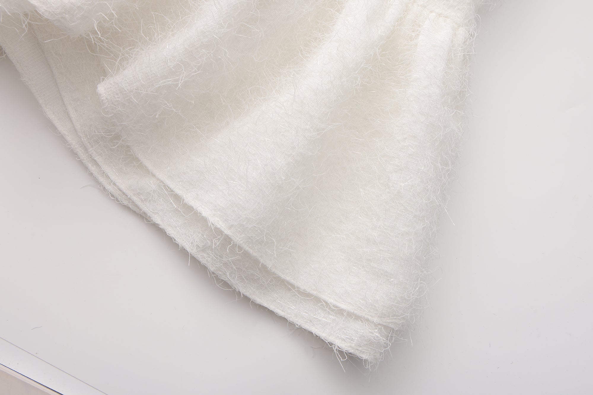 White Halter Silver Lace-Up Dress