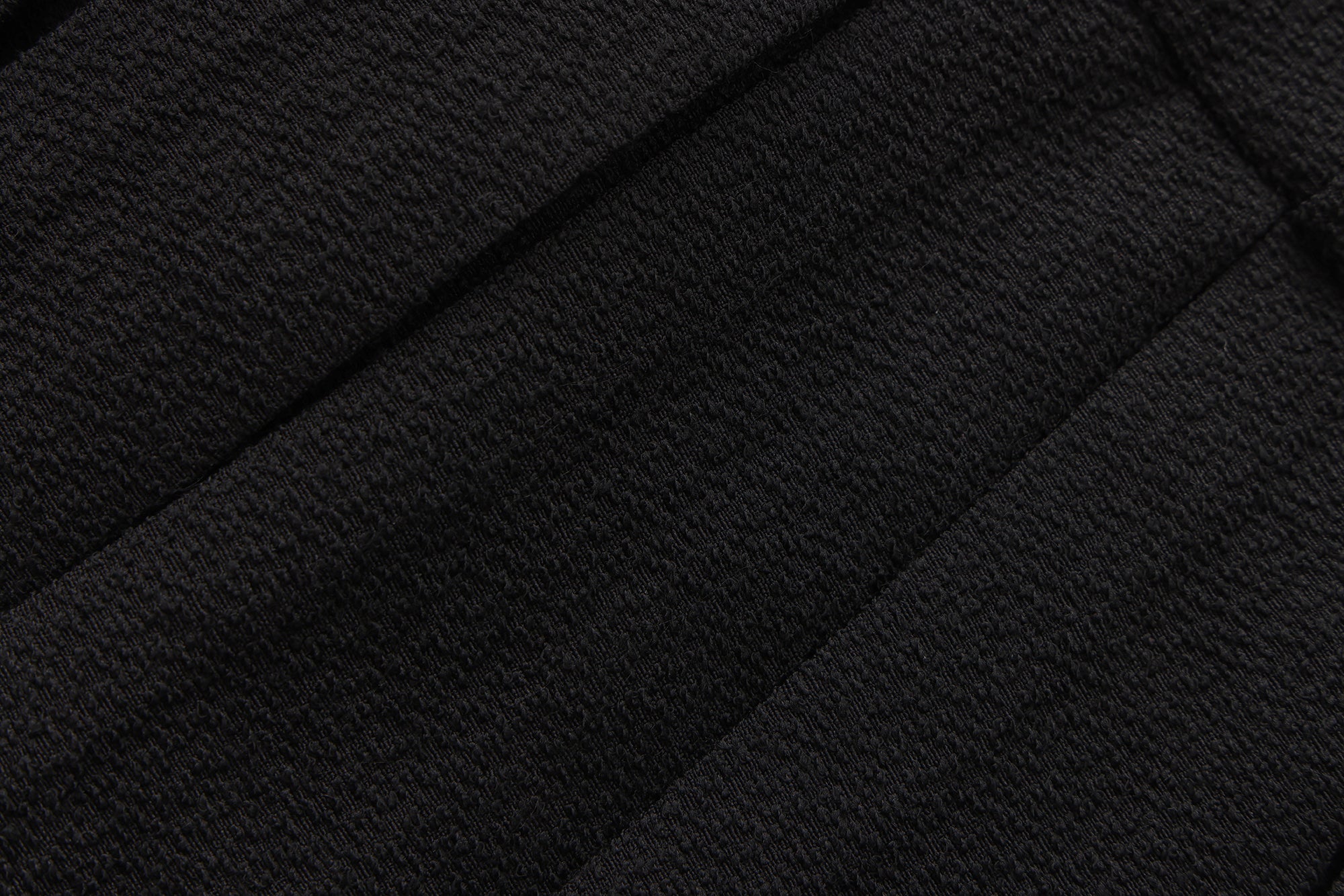 Black Tweed Pleated Dress