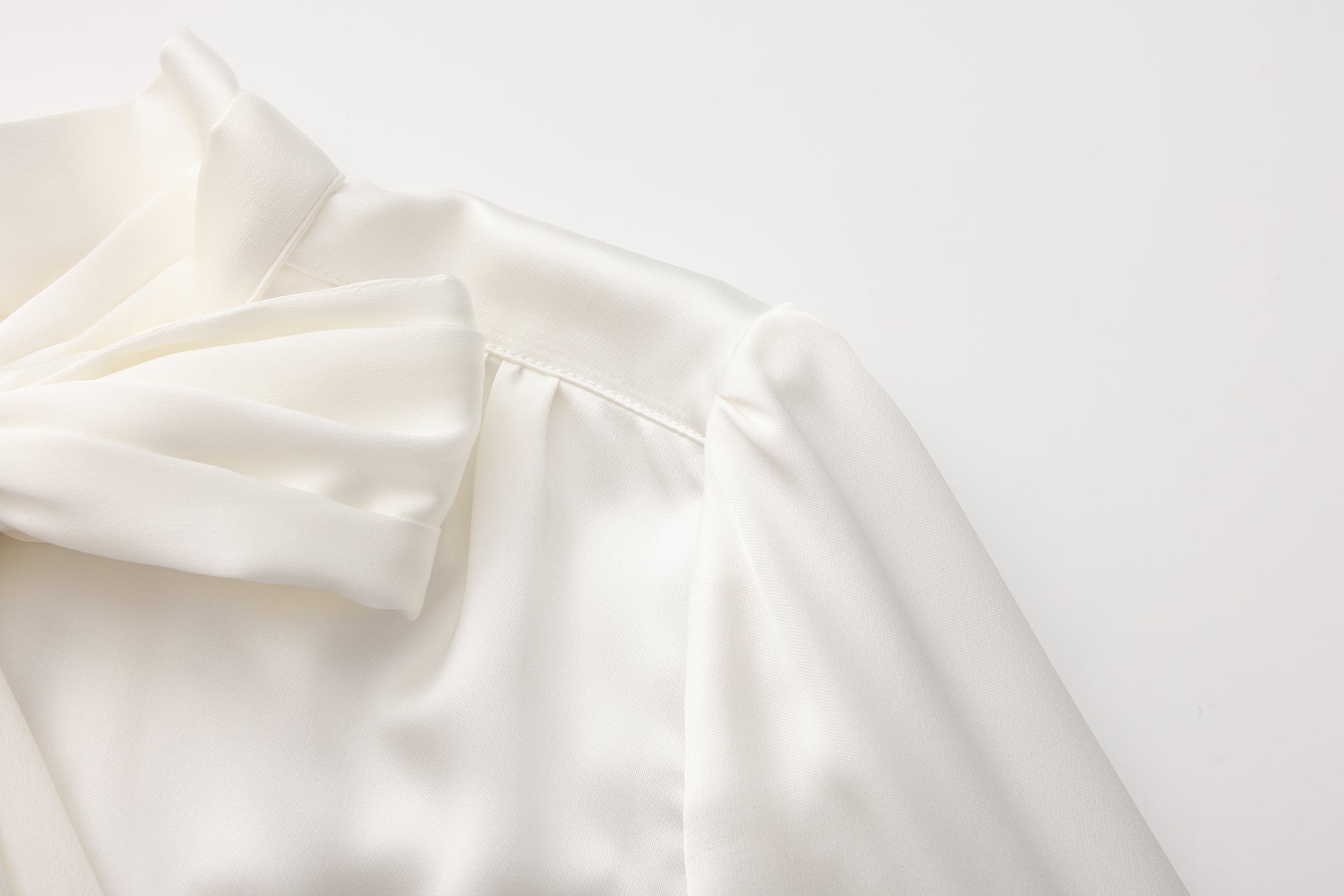 White Button-Row Blouse